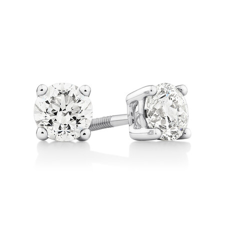 Certified Stud Earrings with 0.71 Carat TW of Diamonds in 14kt White Gold Certified Stud Earrings with 0.71 Carat TW of Diamonds in 14kt White Gold
