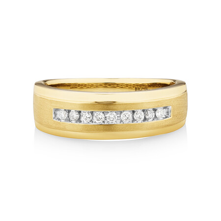 Ring with 0.15 Carat TW of Diamonds in 10kt Yellow Gold Ring with 0.15 Carat TW of Diamonds in 10kt Yellow Gold