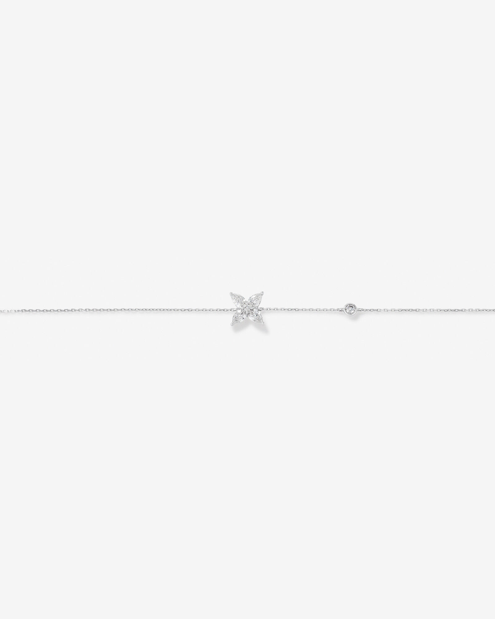 0.50 Carat TW Floret Laboratory-Grown Diamond Bracelet in 10kt White Gold