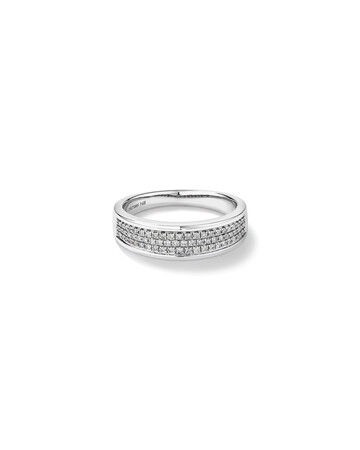 Men's Pave Ring with 0.33 Carat TW of Diamonds in 10kt White Gold Men's Pave Ring with 0.33 Carat TW of Diamonds in 10kt White Gold