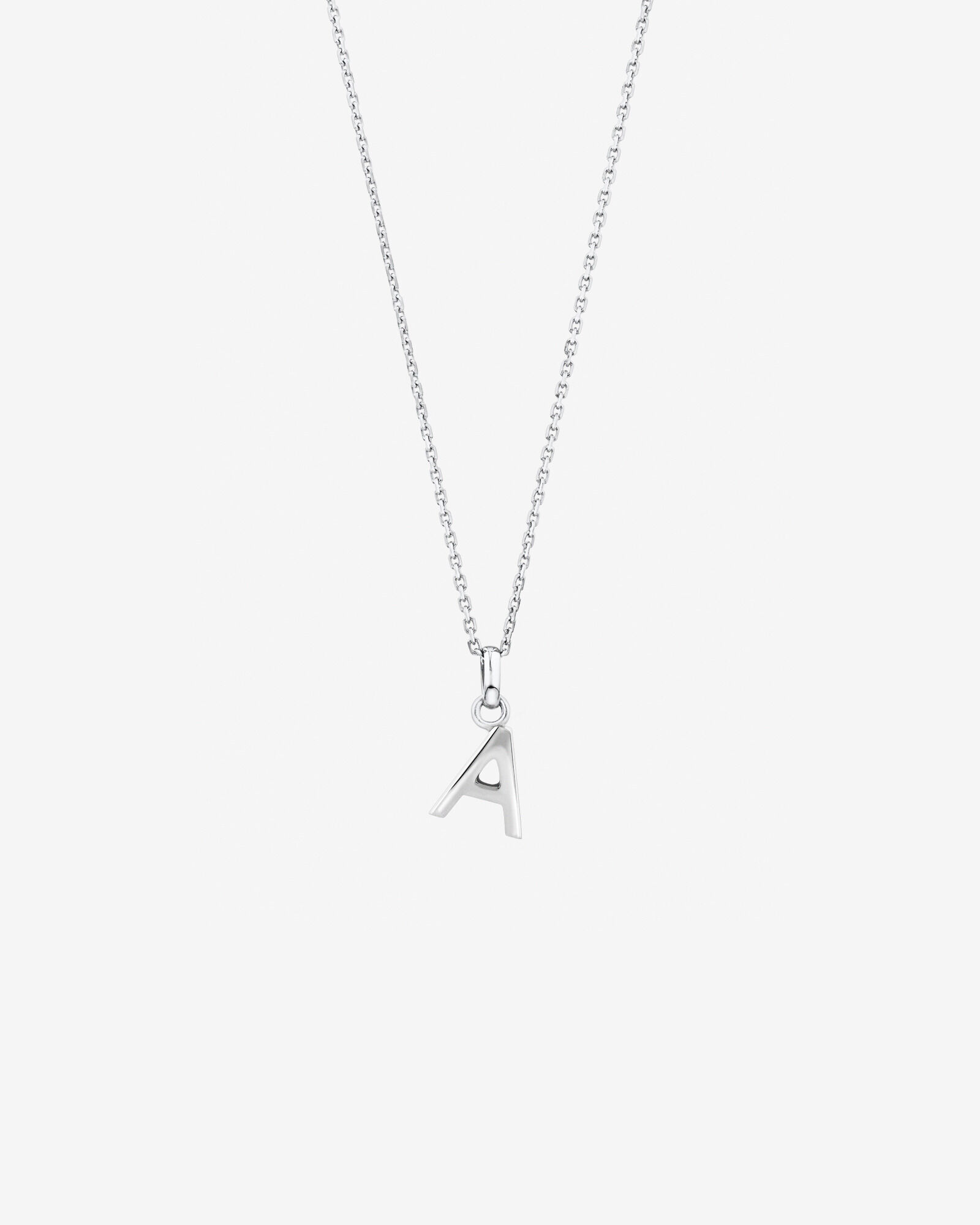 A Initial Pendant in Sterling Silver