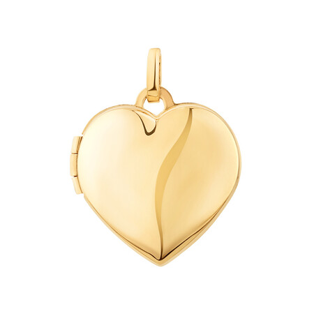 Heart Locket Pendant in 10kt Yellow Gold Heart Locket Pendant in 10kt Yellow Gold