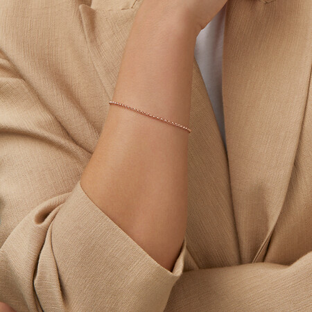 17cm (7") 2mm-2.5mm Width Hollow Belcher Bracelet in 10kt Rose Gold 17cm (7") 2mm-2.5mm Width Hollow Belcher Bracelet in 10kt Rose Gold