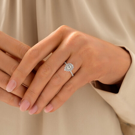 Solitaire Engagement Ring with 1 Carat TW of Diamond in 14kt White Gold Solitaire Engagement Ring with 1 Carat TW of Diamond in 14kt White Gold