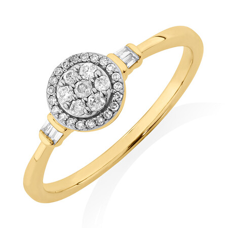 Evermore Promise Ring with 0.15 Carat TW of Diamonds in 10kt Yellow Gold Evermore Promise Ring with 0.15 Carat TW of Diamonds in 10kt Yellow Gold