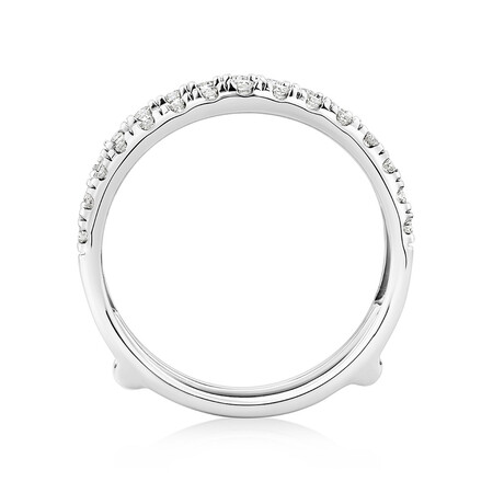 Enhancer Ring With 1/4 Carat TW Of Diamonds In 10kt White Gold Enhancer Ring With 1/4 Carat TW Of Diamonds In 10kt White Gold