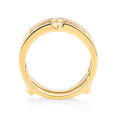 Enhancer Ring with 1/4 Carat TW of Diamonds in 10kt Yellow Gold Enhancer Ring with 1/4 Carat TW of Diamonds in 10kt Yellow Gold
