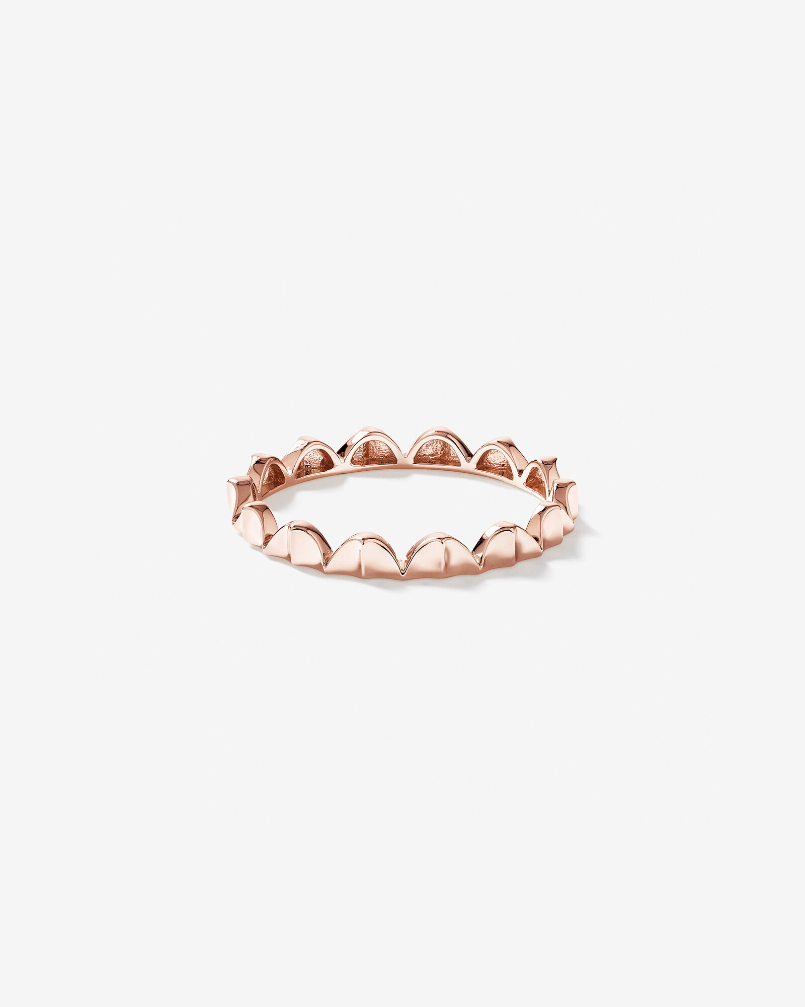 Signature Connect Curve Ring 10kt Rose Gold