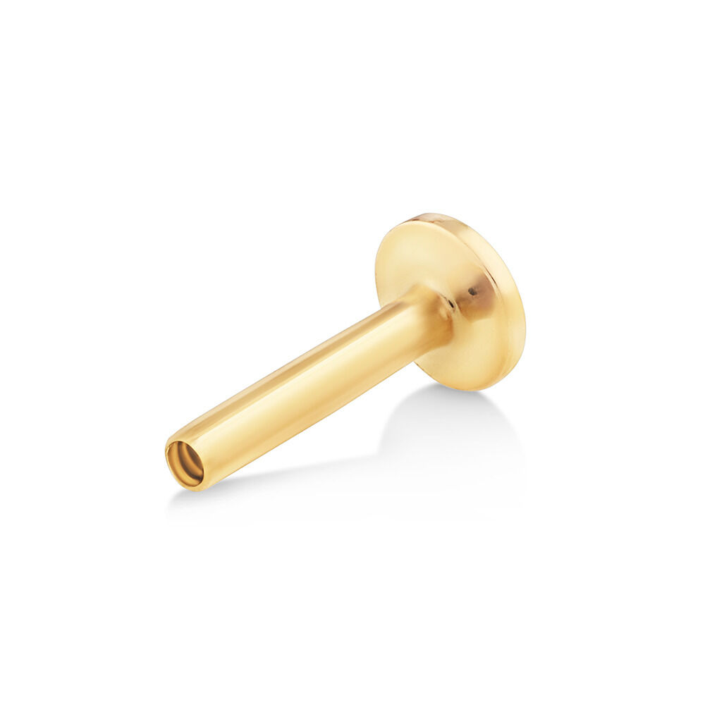 Gold flat back stud earrings store