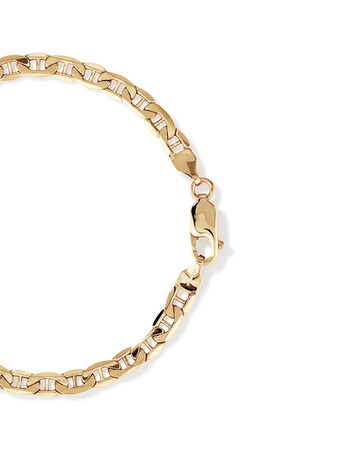 19cm (7.5") 4.5mm-5mm Width Hollow Anchor Bracelet in 10kt Yellow Gold 19cm (7.5") 4.5mm-5mm Width Hollow Anchor Bracelet in 10kt Yellow Gold