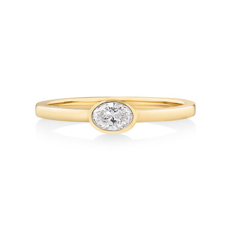 Laboratory-Created 0.23 Carat TW Diamond Solitaire Ring in 10kt Yellow Gold Laboratory-Created 0.23 Carat TW Diamond Solitaire Ring in 10kt Yellow Gold