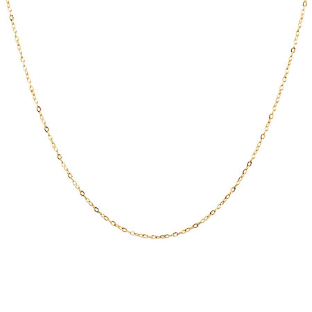 40cm (16") Solid Cable Chain in 10kt Yellow Gold 40cm (16") Solid Cable Chain in 10kt Yellow Gold