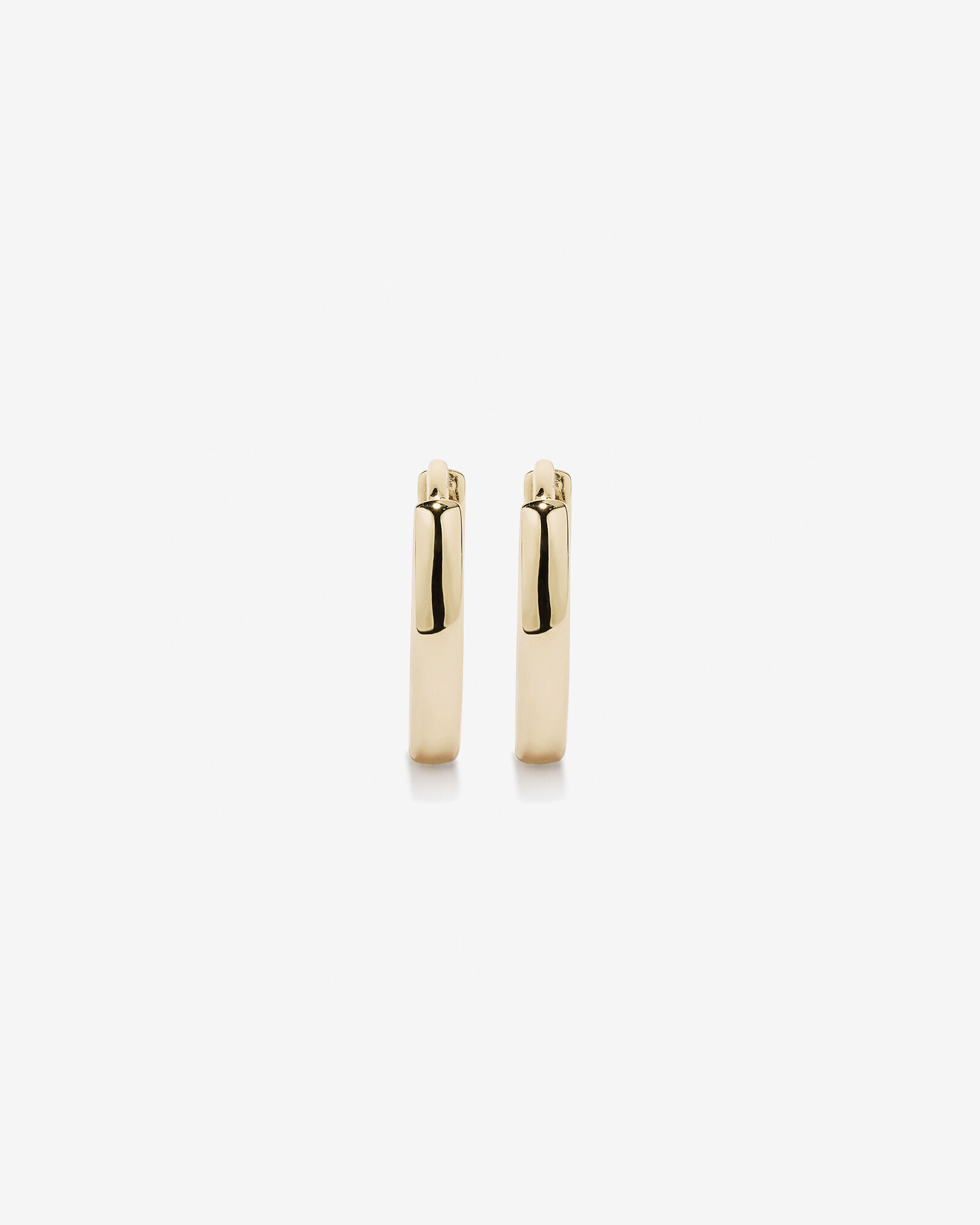 12mm Polished Huggie Earrings in 10kt Yellow Gold