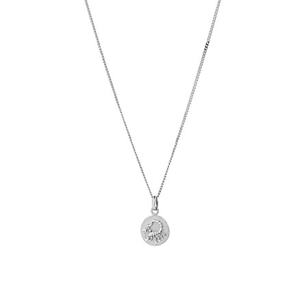 8mm Zodiac Pendant in Sterling Silver 8mm Zodiac Pendant in Sterling Silver