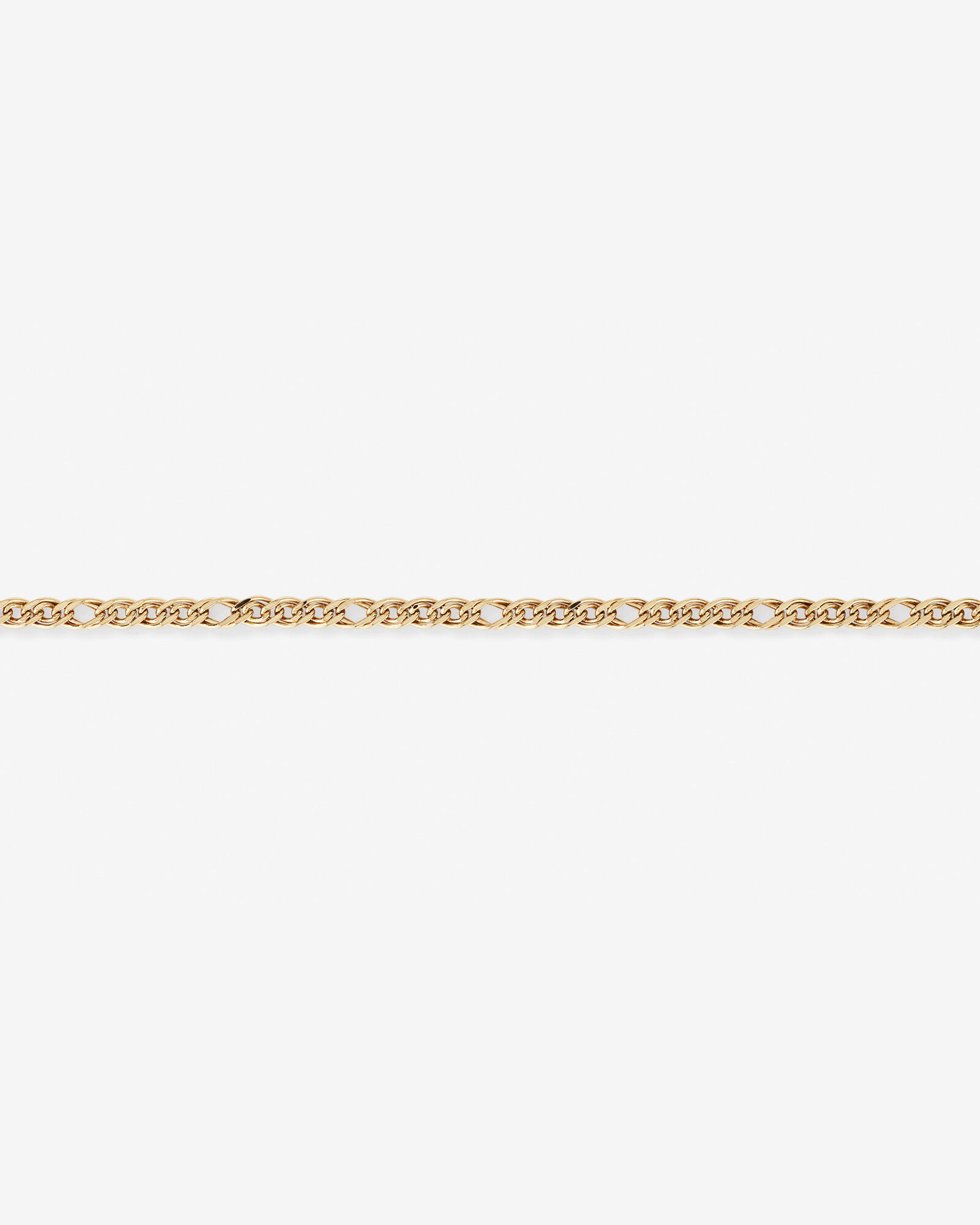 19cm (7.5") Double Oval Curb Bracelet in 10kt Yellow Gold