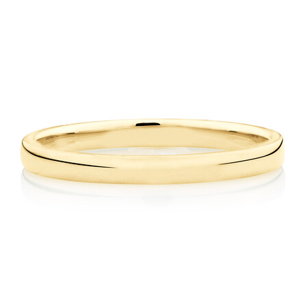 High Domed Wedding Band in 18kt Yellow Gold High Domed Wedding Band in 18kt Yellow Gold