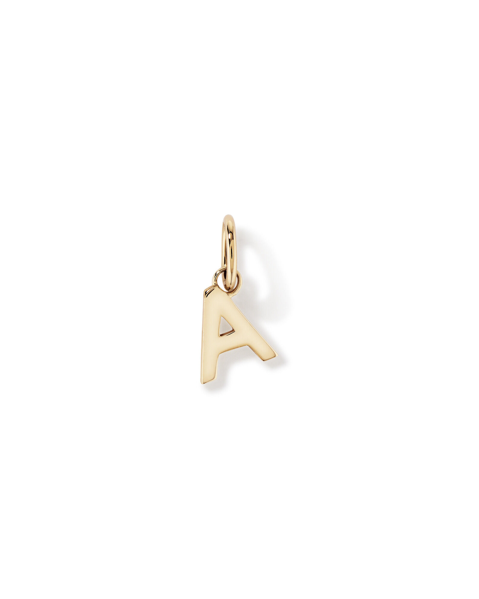 Letter A Initial Pendant in 10kt Yellow Gold