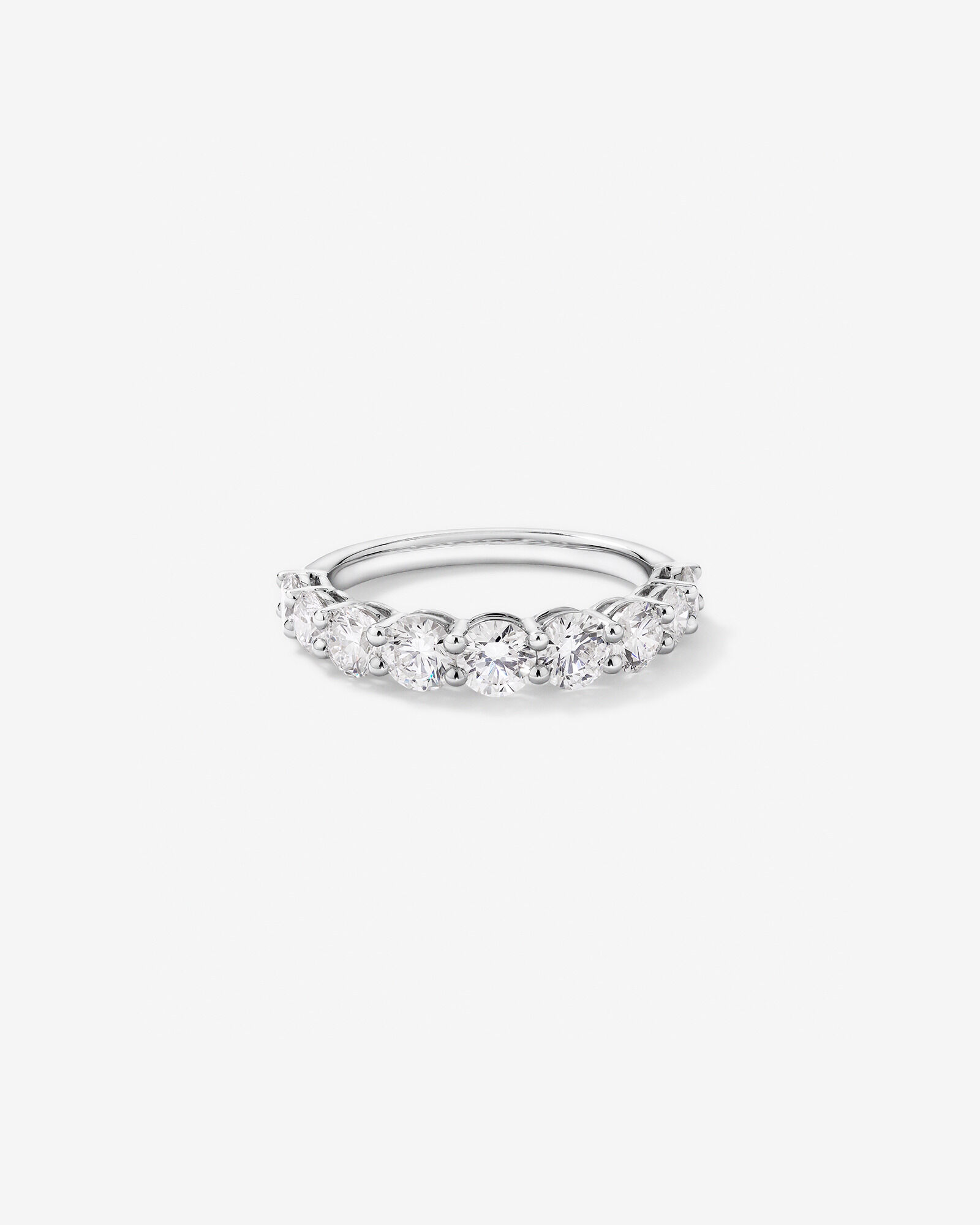 Alliance en or blanc 14 carats avec diamants ronds brillants de 1,75 carat (poids total) cultivés en laboratoire
