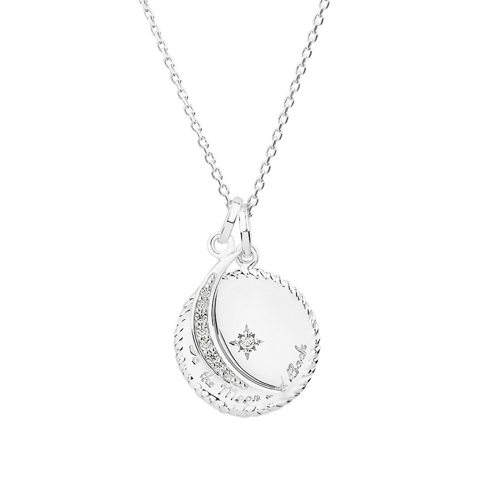 Love you to the moon and back necklace gold top