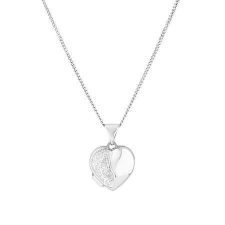 Heart Locket in Sterling Silver Heart Locket in Sterling Silver