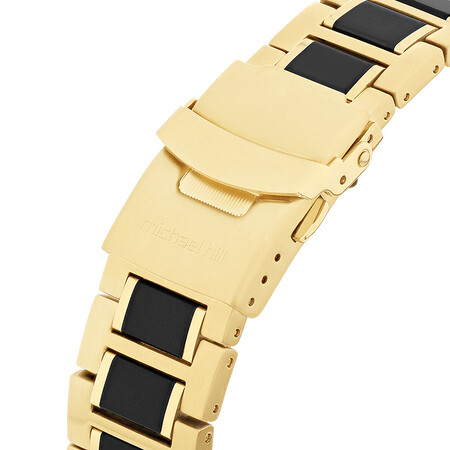 Solar Powered Men's Watch with Gold and Black Tone in Stainless Steel Solar Powered Men's Watch with Gold and Black Tone in Stainless Steel