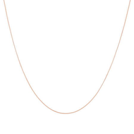 45cm (18") Box Chain in 10kt Rose Gold 45cm (18") Box Chain in 10kt Rose Gold