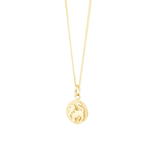 Leo Zodiac Pendant In 10kt Yellow Gold