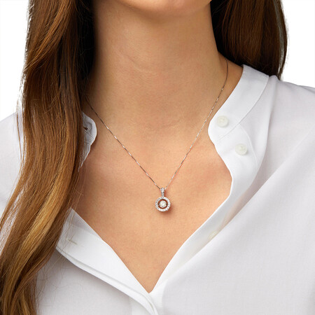 Everlight Pendant with 1 Carat TW of Diamonds in 14kt White Gold Everlight Pendant with 1 Carat TW of Diamonds in 14kt White Gold