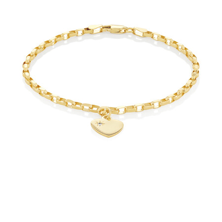 Diamond Set Belcher Bracelet in 10kt Yellow Gold Diamond Set Belcher Bracelet in 10kt Yellow Gold