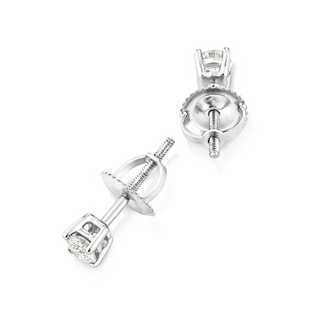 Certified Stud Earrings with 0.30 Carat TW of Diamonds in 14kt White Gold Certified Stud Earrings with 0.30 Carat TW of Diamonds in 14kt White Gold