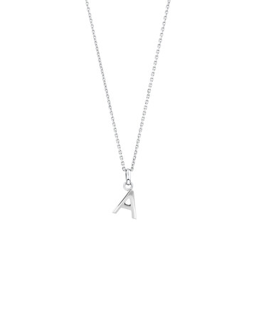 "A" Initial Pendant in Sterling Silver "A" Initial Pendant in Sterling Silver