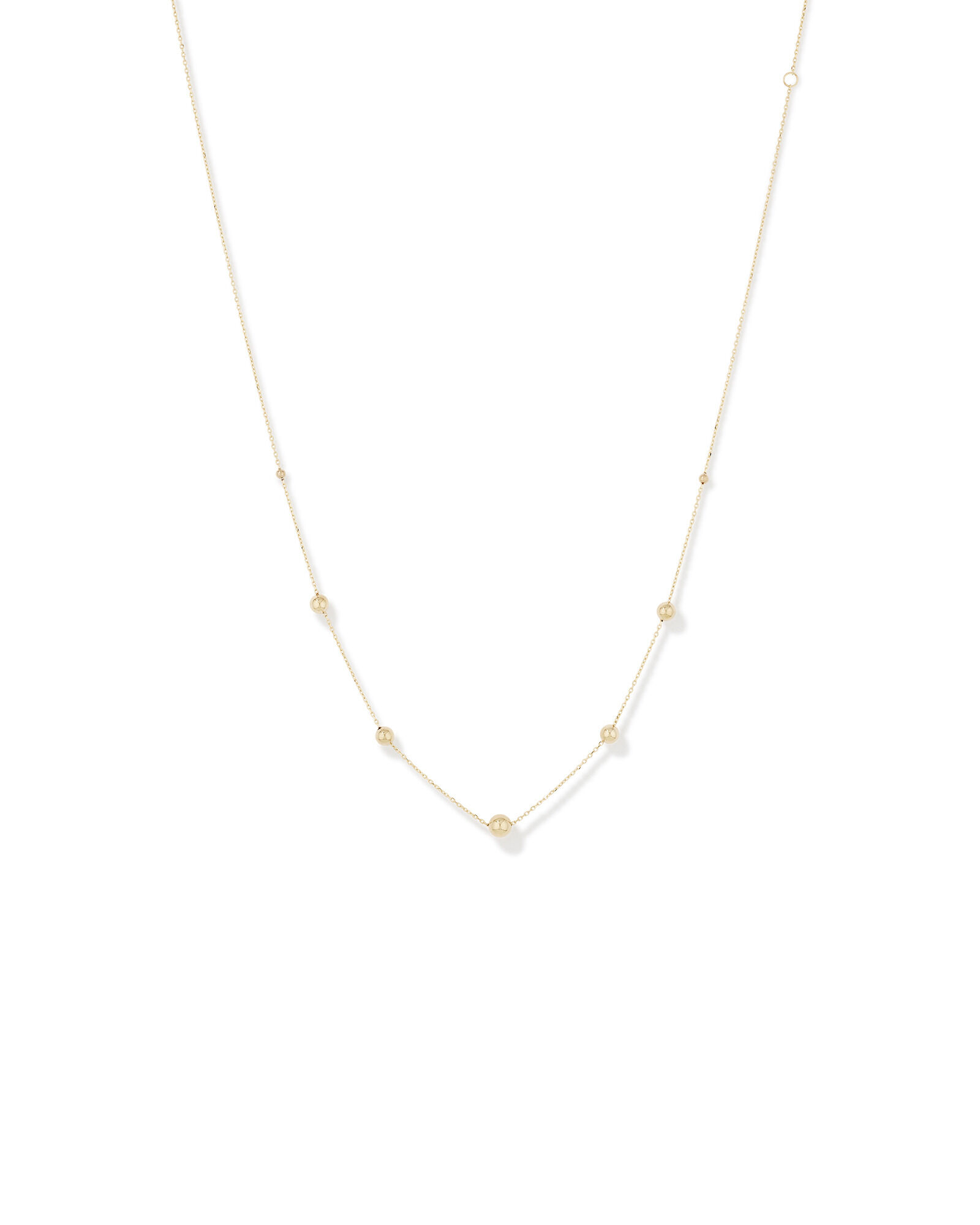 45cm 18 Bead Cable Chain in 10kt Yellow Gold