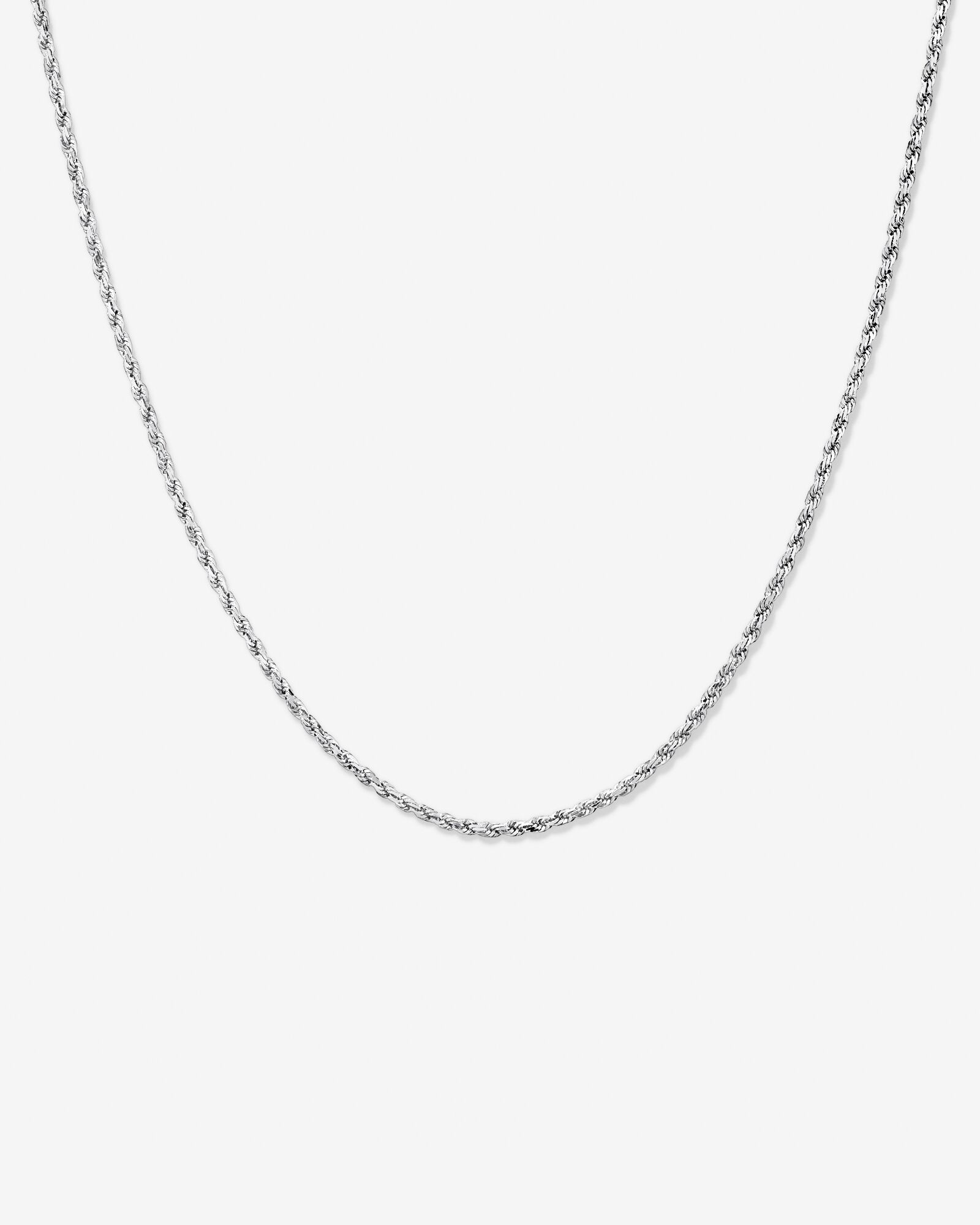 55cm (21.6") Rope Chain in Sterling Silver