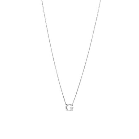 G Initial Necklace in Sterling Silver G Initial Necklace in Sterling Silver