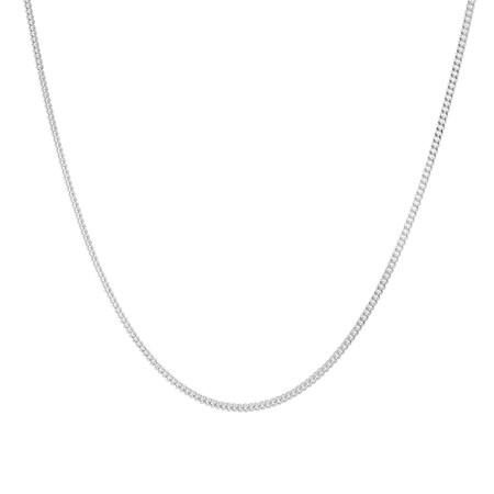 55cm (22") 1.5mm-2mm Width Curb Chain in Sterling Silver 55cm (22") 1.5mm-2mm Width Curb Chain in Sterling Silver
