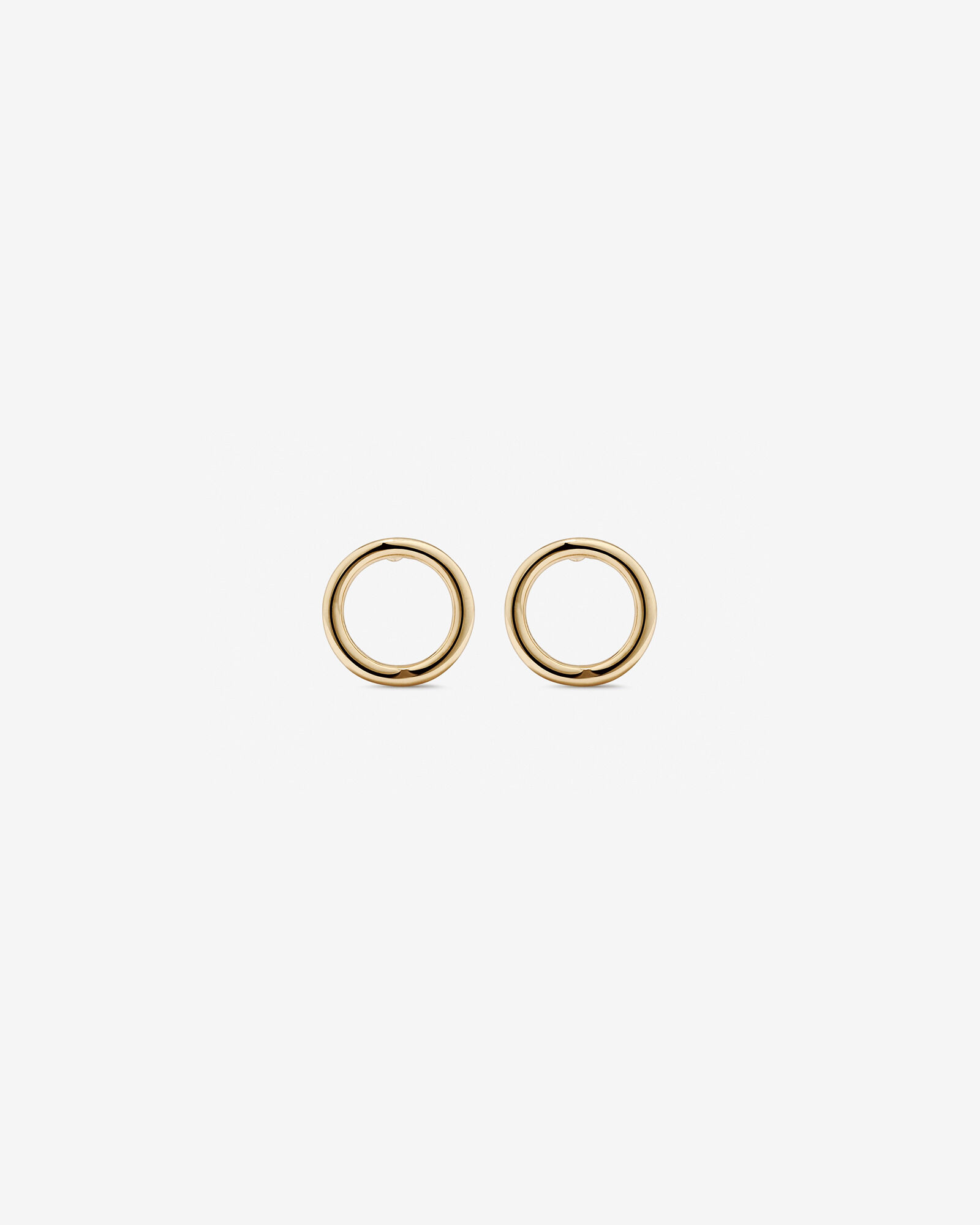 5mm Circle Stud Earrings in 10kt Yellow Gold