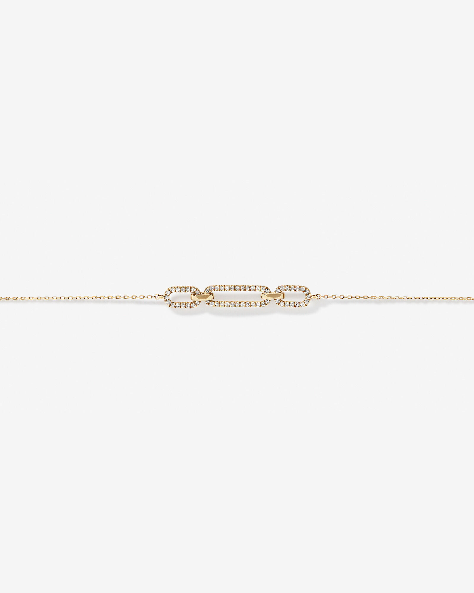 0.26 Carat TW Diamond Paperclip Bracelet in 10kt Yellow Gold