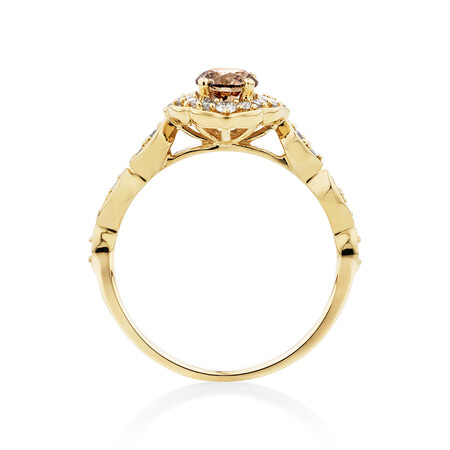 Evermore Engagement Ring with 0.75 Carat TW of Brown & White Diamonds in 14kt Yellow Gold Evermore Engagement Ring with 0.75 Carat TW of Brown & White Diamonds in 14kt Yellow Gold