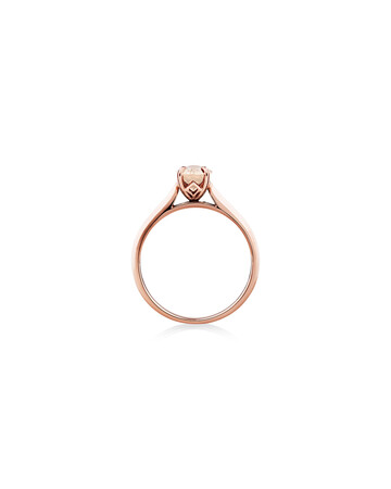 Pear Ring with Morganite in 10kt Rose Gold Pear Ring with Morganite in 10kt Rose Gold