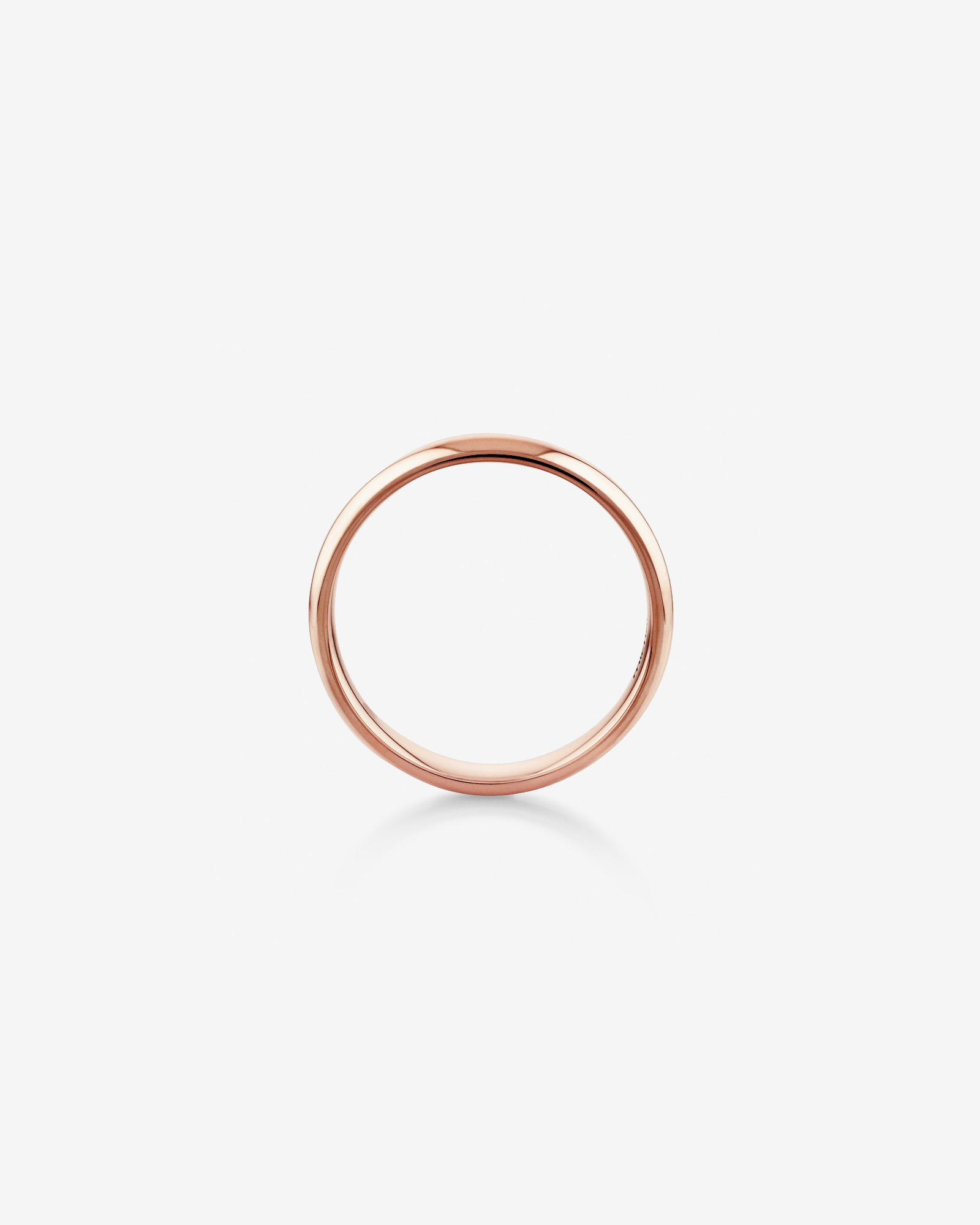 5mm High Domed Wedding Band in 10kt Rose Gold