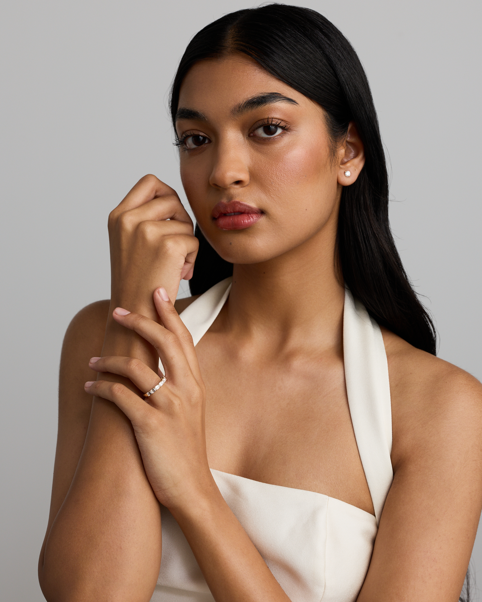 1.40 Carat TW East-West Emerald Cut Laboratory-Grown Diamond Wedding Ring 14kt Yellow Gold