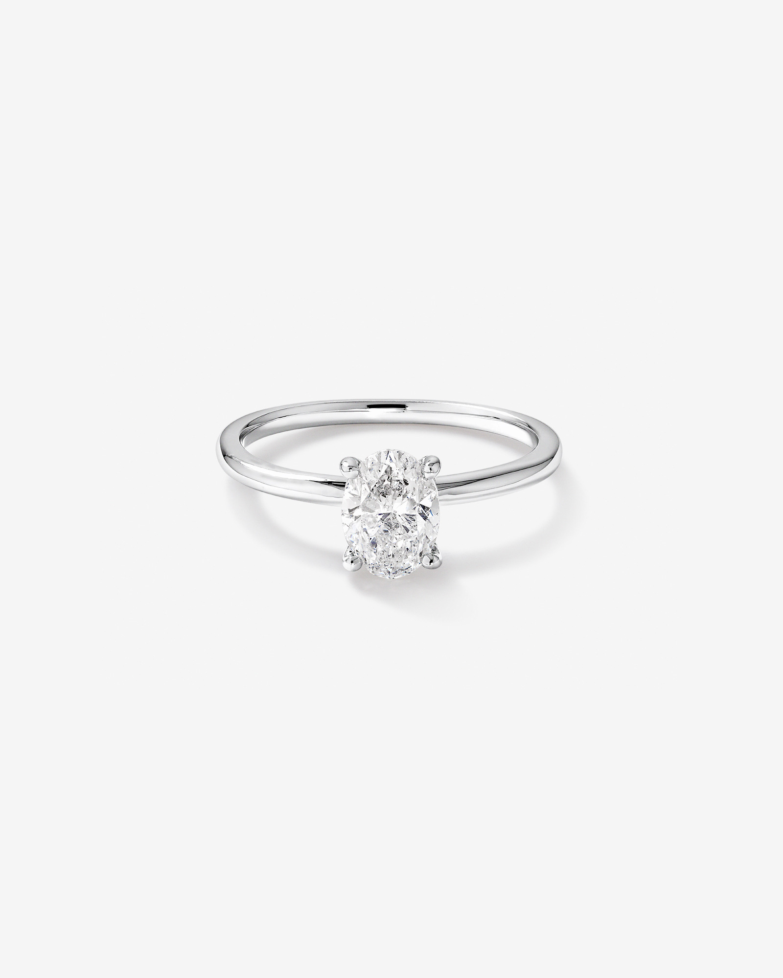 Solitaire Engagement Ring with 1 Carat TW of Diamond in 14kt White Gold