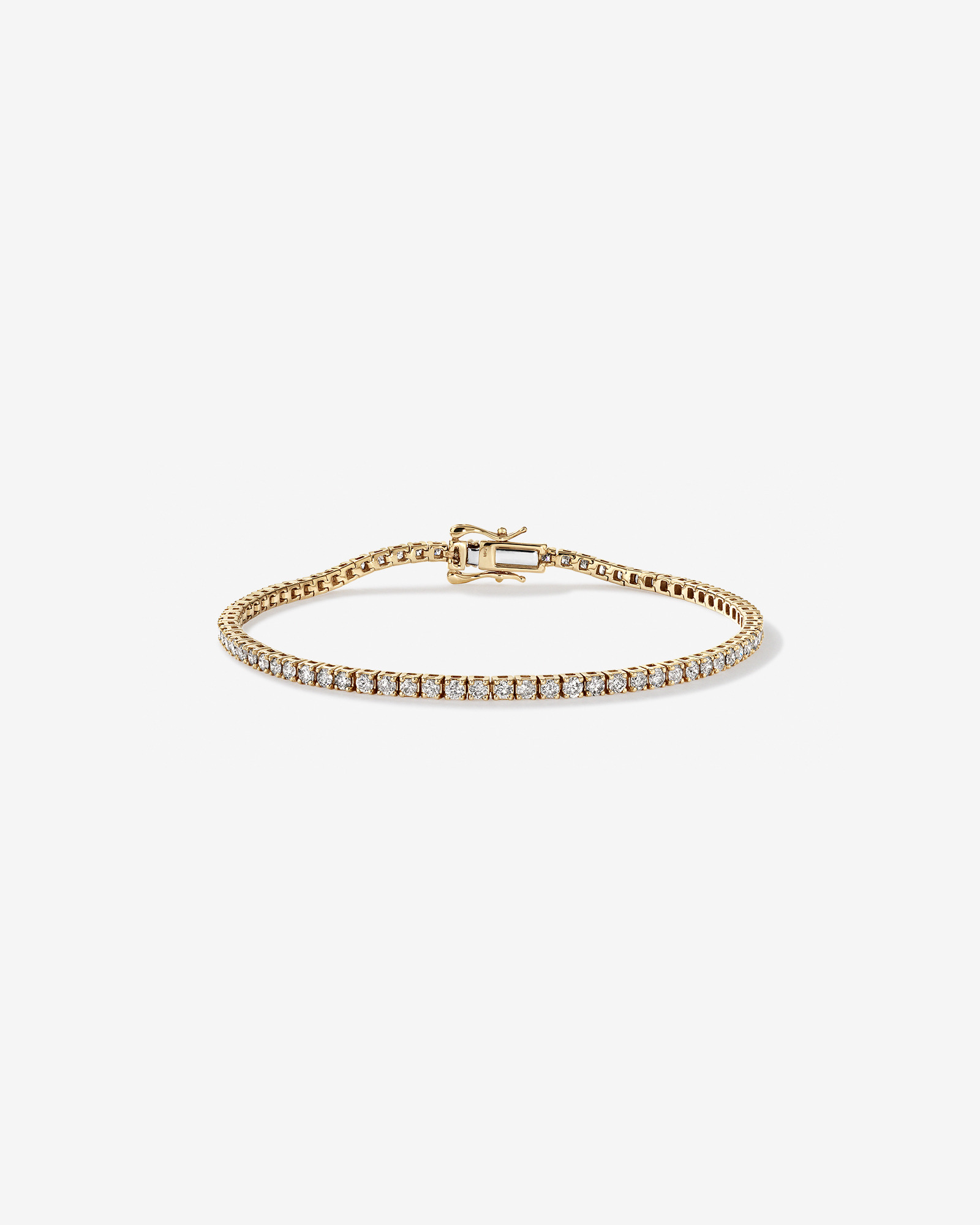 Bracelet de Tennis de 2,46 Carat TW en Diamant en Or Jaune 10kt