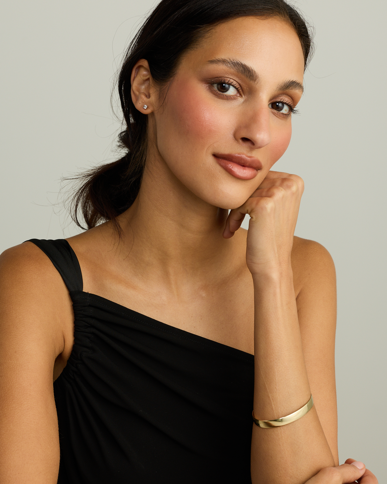 0.40 Carat TW Diamond Round Brilliant Solitaire Stud Earrings in 10kt Yellow Gold