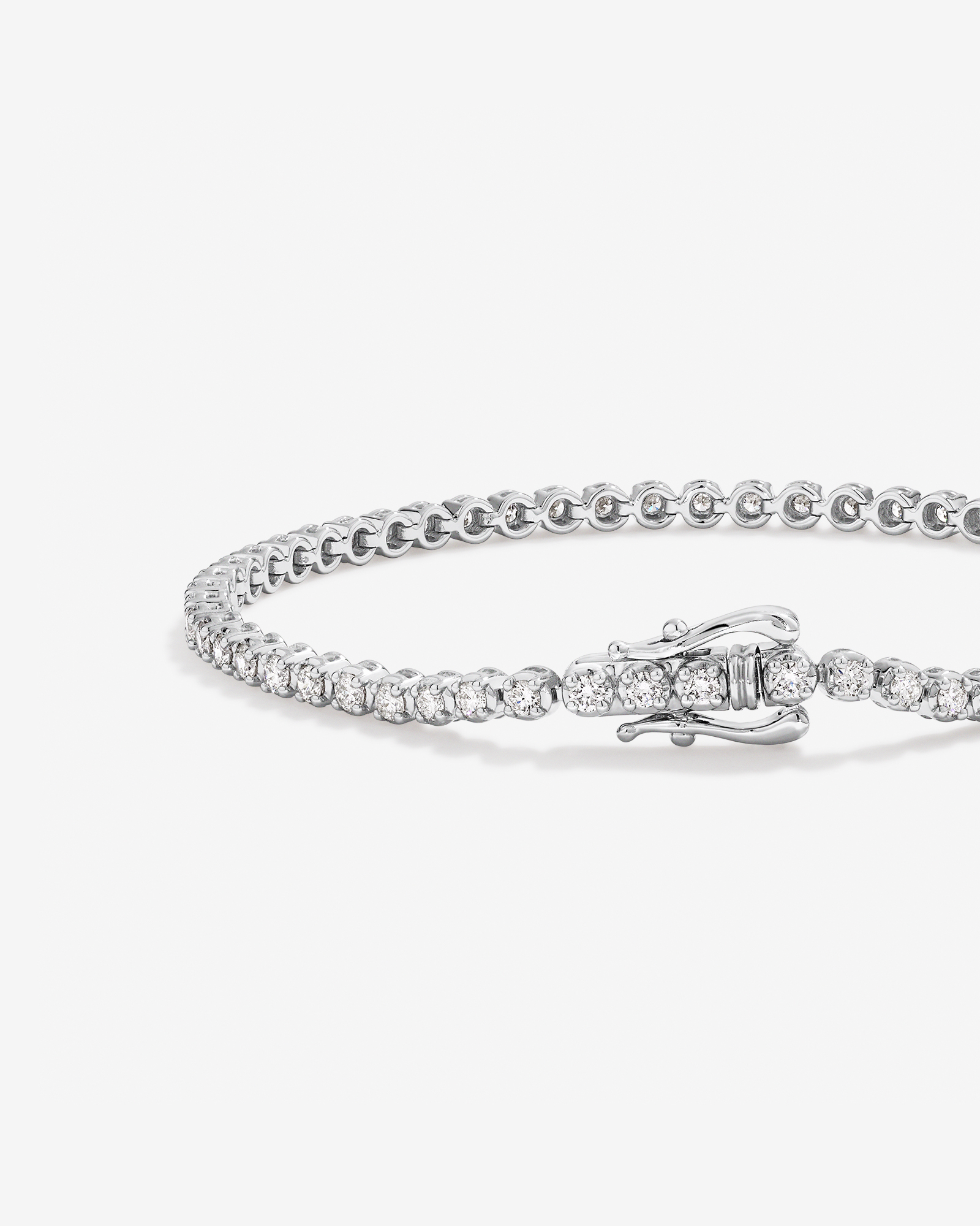 Bracelet de tennis en diamant cultivé en laboratoire 2,00 carats TW en argent sterling
