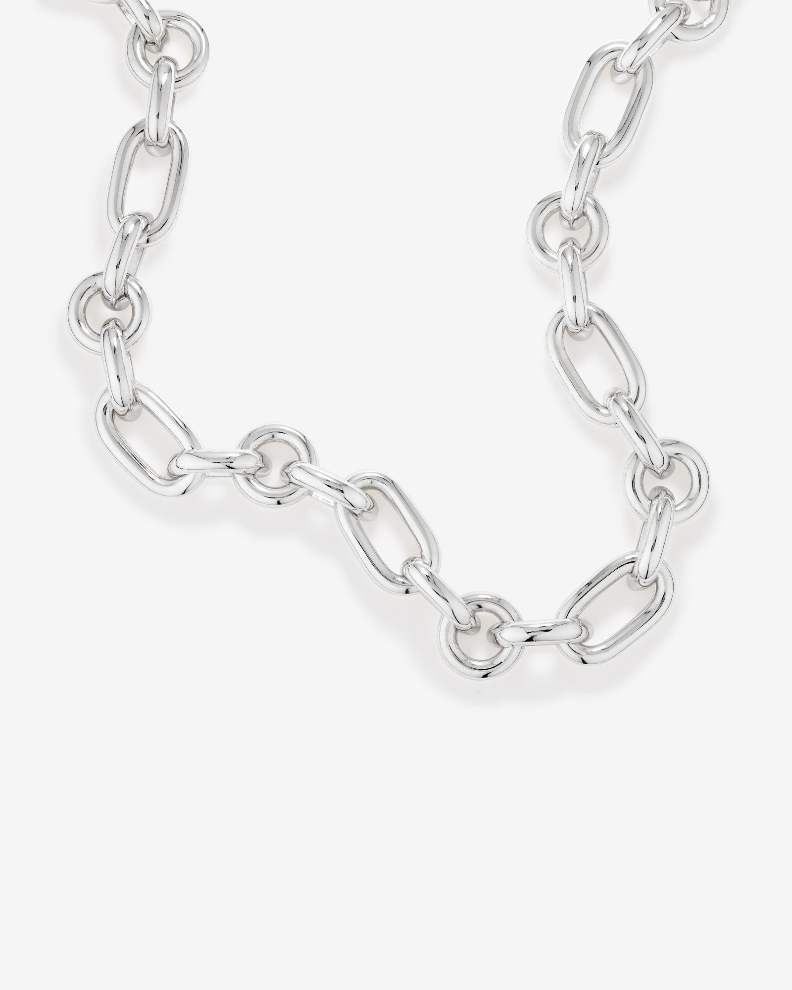 Collier à maillons audacieux en argent sterling