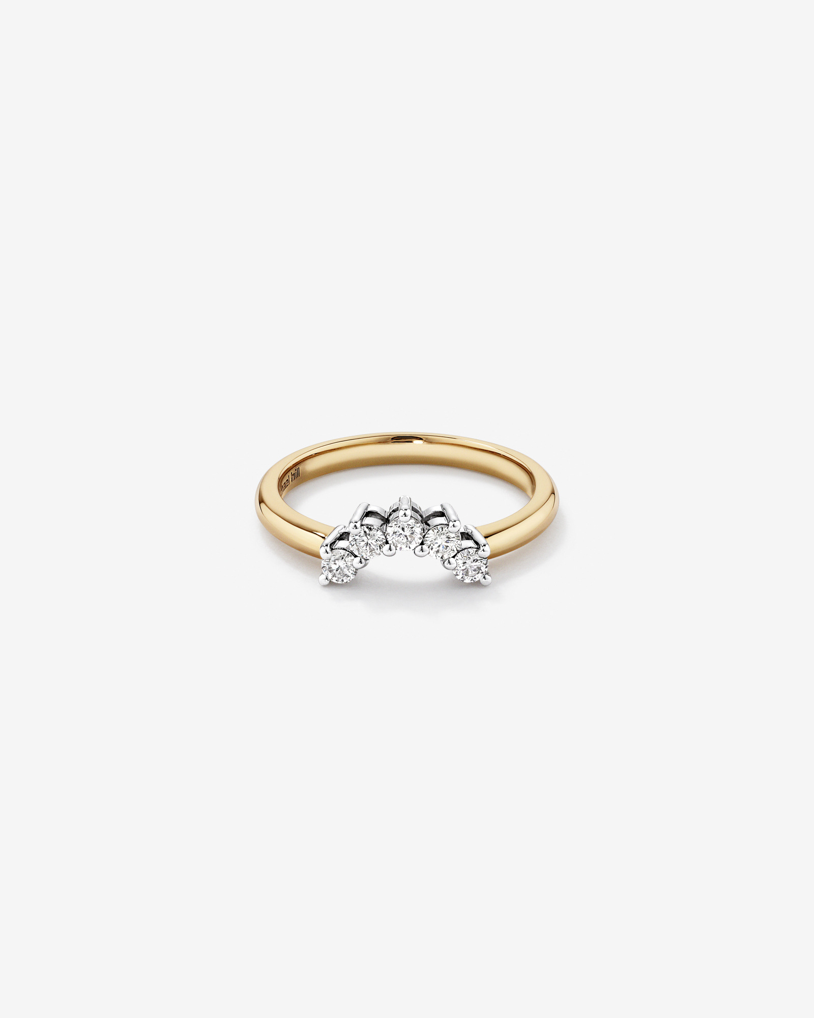 Wedding Ring with 0.25 Carat TW of Diamonds in 14kt Yellow & White Gold