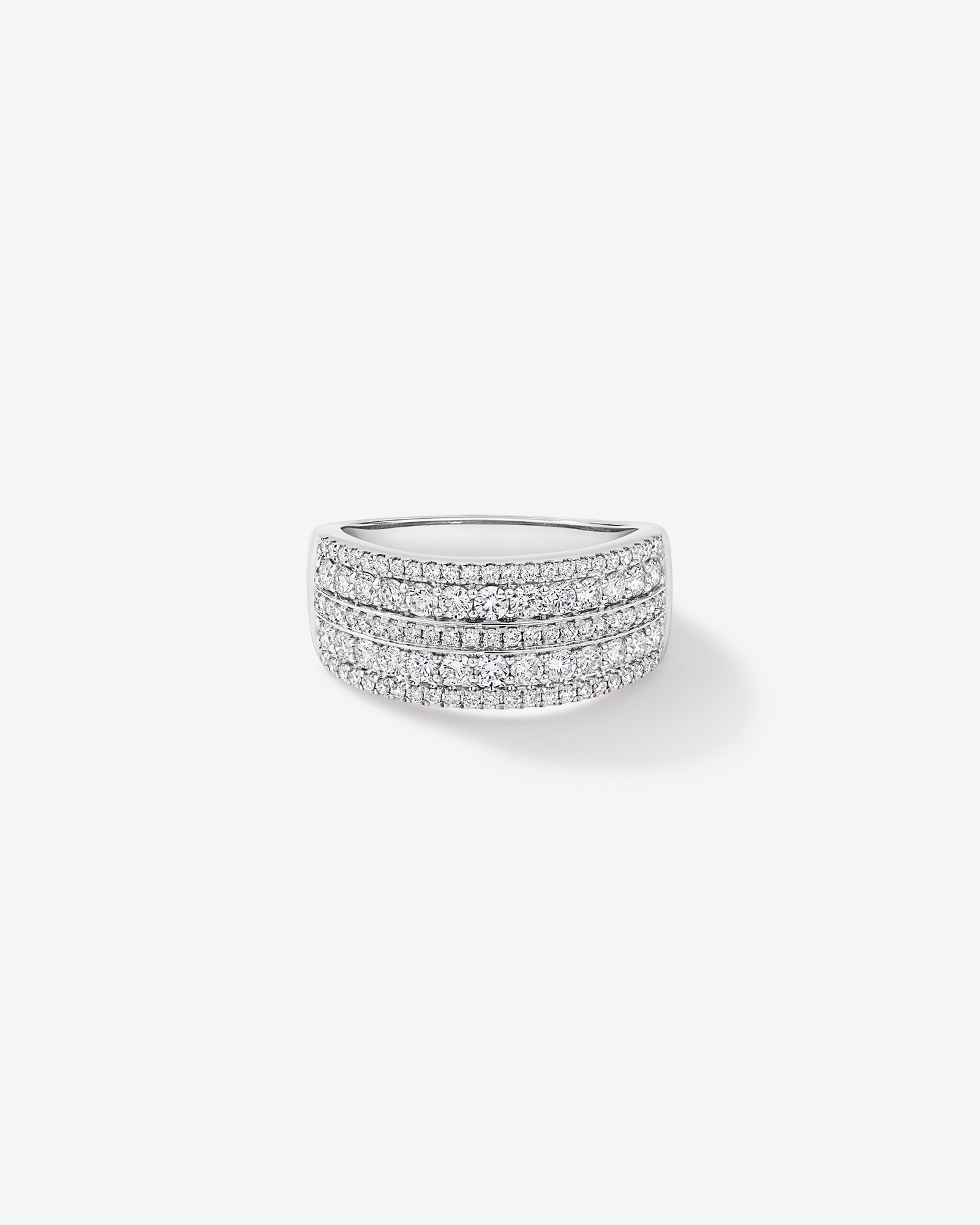 1.00TW Lab Diamond Wide Ring 10kt White Gold