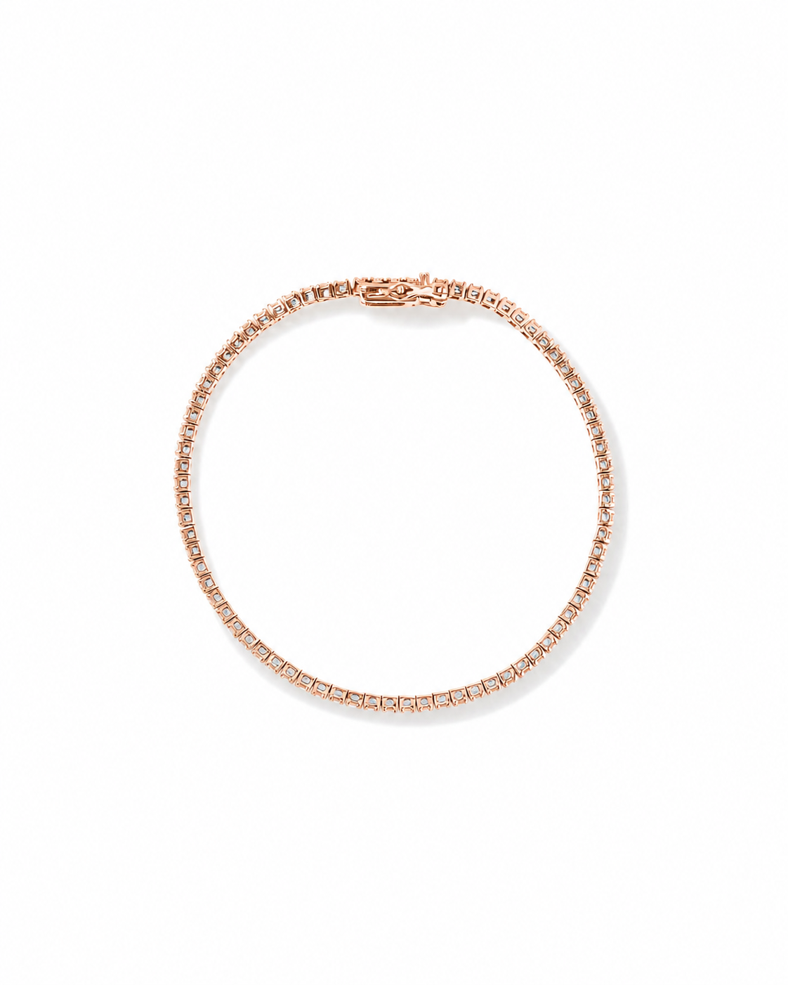 2.46 Carat TW Diamond Tennis Bracelet in 10kt Rose Gold