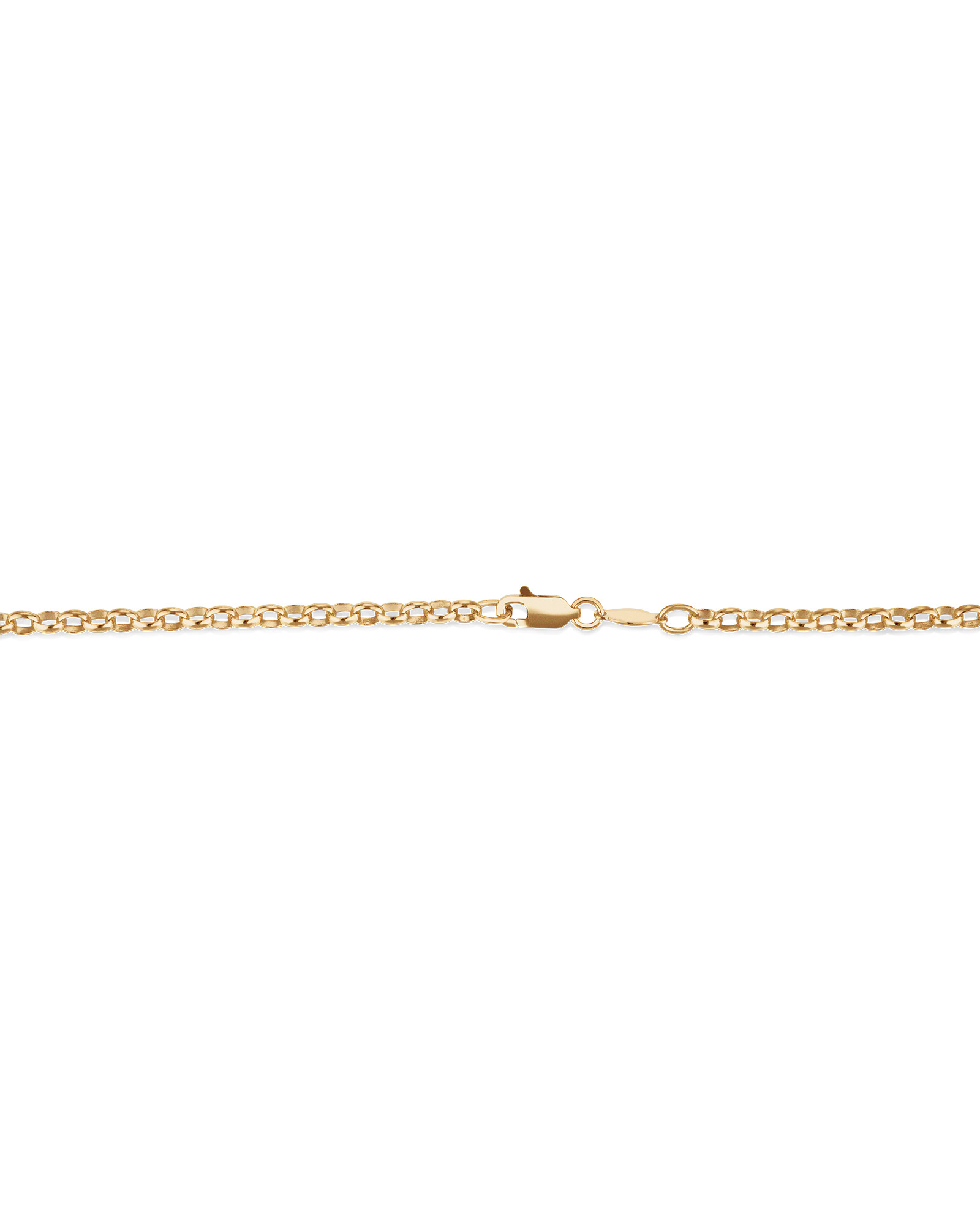 50cm (20") Oval Belcher Chain in 10kt Yellow Gold